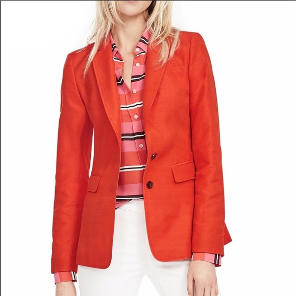 Banana Republic Jackets & Blazers - Banana Republic Pique Pop Blazer Jacket Coral New